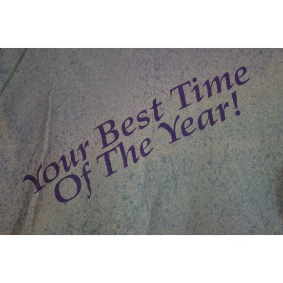 Richmond Flatland 10K Race 1991 Medium Fruit of Loom Shirt Splatter Print Vtg - Picture 6 of 12